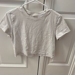 Aritzia Wilfred Free White Short Sleeve Tee